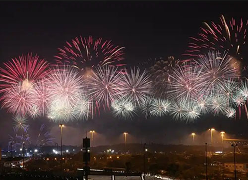 烟台焰火晚会
